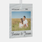 eenvoudig minimaal voeg de waterverf van het jouw glas ornament (Voorkant Rechts)