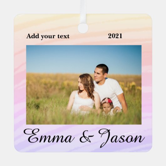 eenvoudig minimaal voeg de waterverf van het jouw  metalen ornament (Voorkant)