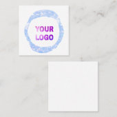 eenvoudig minimaal voeg hier uw logo/ontwerp-scher vierkante visitekaartje (Voorkant / Achterkant)