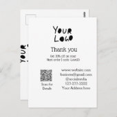 eenvoudig minimaal voeg hier uw logo/ontwerp tekst briefkaart (Voorkant / Achterkant)