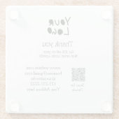 eenvoudig minimaal voeg hier uw logo/ontwerp tekst glazen onderzetter (Achterkant)