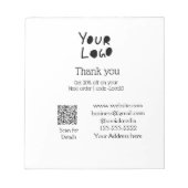 eenvoudig minimaal voeg hier uw logo/ontwerp tekst notitieblok (Voorkant)