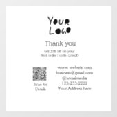 eenvoudig minimaal voeg hier uw logo/ontwerp tekst raamsticker (Vel)