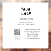 eenvoudig minimaal voeg hier uw logo/ontwerp tekst raamsticker (Vel 2)