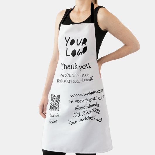 eenvoudig minimaal voeg hier uw logo/ontwerp tekst schort (Insitu)