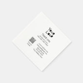 eenvoudig minimaal voeg hier uw logo/ontwerp tekst servet (Hoek)