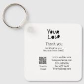 eenvoudig minimaal voeg hier uw logo/ontwerp tekst sleutelhanger (Voorkant)