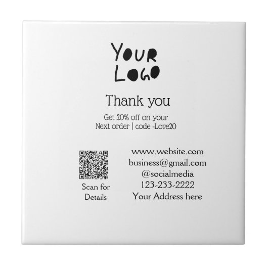 eenvoudig minimaal voeg hier uw logo/ontwerp tekst tegeltje (Voorkant)