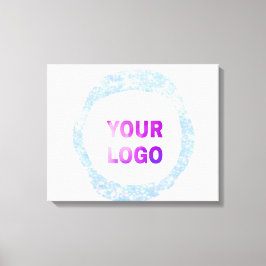 eenvoudig minimaal voeg hier uw logo/ontwerp toe g canvas afdruk