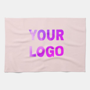 eenvoudig minimaal voeg hier uw logo/ontwerp toe t theedoek