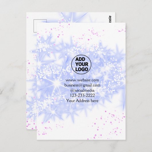 eenvoudig minimaal voeg hier uw logo-/ontwerpnaam briefkaart (Voorkant / Achterkant)