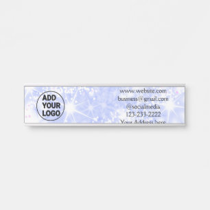 eenvoudig minimaal voeg hier uw logo-/ontwerpnaam deurbordje