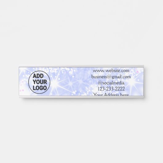 eenvoudig minimaal voeg hier uw logo-/ontwerpnaam  deurbordje (Voorkant)