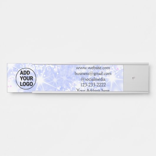 eenvoudig minimaal voeg hier uw logo-/ontwerpnaam  deurbordje (Voorkant)