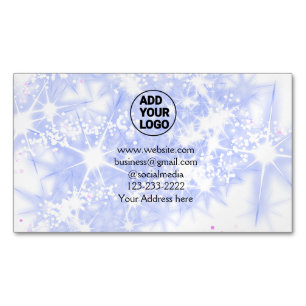 eenvoudig minimaal voeg hier uw logo-/ontwerpnaam  magnetisch visitekaartje