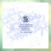 eenvoudig minimaal voeg hier uw logo-/ontwerpnaam  raamsticker (Vel 3)