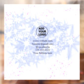 eenvoudig minimaal voeg hier uw logo-/ontwerpnaam  raamsticker (Vel 2)