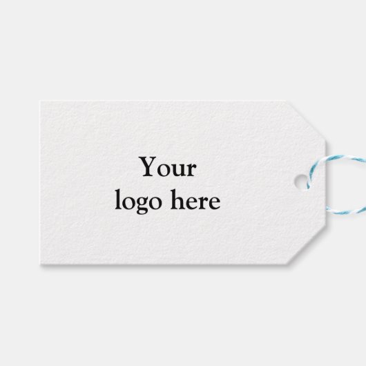 eenvoudig minimaal voeg je cadeautje voor logo toe cadeaulabel (Voorkant (Horizontaal))