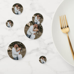 eenvoudig minimaal voeg je foto-afbeelding toe confetti