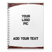 Eenvoudig minimaal voeg je fototekst glitter spars notitieboek (Voorkant)