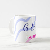 EENVOUDIG MINIMAAL voeg je koppelnaam stadnaam tek Koffiemok (Voorkant links)