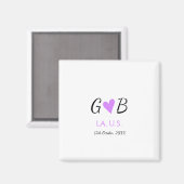 EENVOUDIG MINIMAAL voeg je koppelnaam stadnaam tek Magneet (Voorkant / Achterkant)