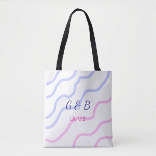 EENVOUDIG MINIMAAL voeg je koppelnaam stadnaam tek Tote Bag