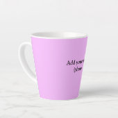 eenvoudig minimaal voeg je logo-tekstgegevens koff latte mok (Linkerhoek)