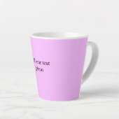 eenvoudig minimaal voeg je logo-tekstgegevens koff latte mok (Rechterhoek)