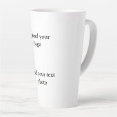 eenvoudig minimaal voeg je logo-tekstgegevens koff latte mok (Rechterhoek)