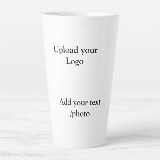 eenvoudig minimaal voeg je logo-tekstgegevens koff latte mok (Voorkant)