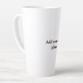 eenvoudig minimaal voeg je logo-tekstgegevens koff latte mok (Linkerhoek)