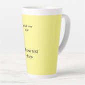 eenvoudig minimaal voeg je logo-tekstgegevens koff latte mok (Rechterhoek)