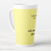 eenvoudig minimaal voeg je logo-tekstgegevens koff latte mok (Linkerhoek)