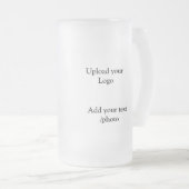 eenvoudig minimaal voeg je logo-tekstgegevens koff matglas bierpul (Voorkant rechts)