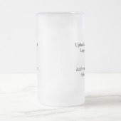 eenvoudig minimaal voeg je logo-tekstgegevens koff matglas bierpul (Center)