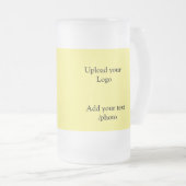 eenvoudig minimaal voeg je logo-tekstgegevens koff matglas bierpul (Voorkant rechts)