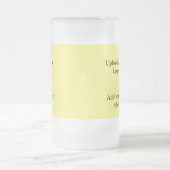 eenvoudig minimaal voeg je logo-tekstgegevens koff matglas bierpul (Center)