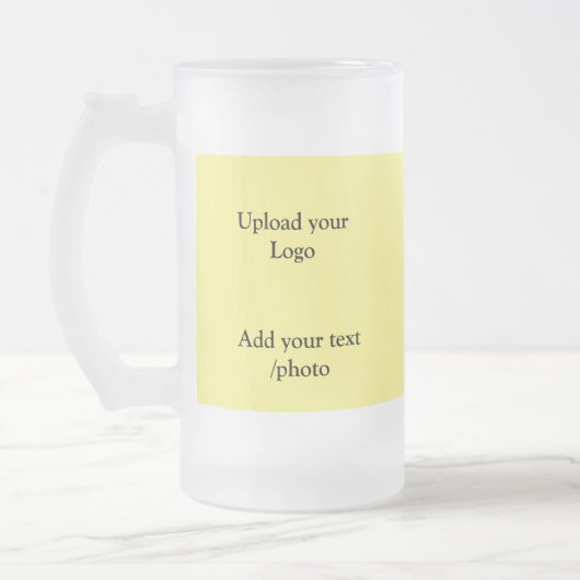 eenvoudig minimaal voeg je logo-tekstgegevens koff matglas bierpul (Links)