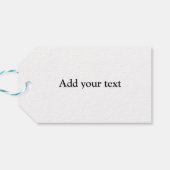 eenvoudig minimaal voeg je logo tekstgegevens toe cadeaulabel (Achterkant Horizontaal)