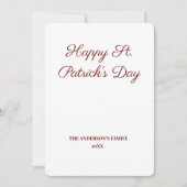 Eenvoudig minimaal voeg je logo-tekstnaam toe aankondiging (Voorkant)