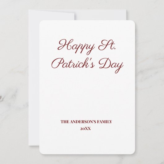 Eenvoudig minimaal voeg je logo-tekstnaam toe aankondiging (Voorkant)