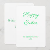 Eenvoudig minimaal voeg je logo-tekstnaam toe aankondiging (Voorkant / Achterkant)