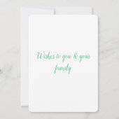 Eenvoudig minimaal voeg je logo-tekstnaam toe aankondiging (Achterkant)