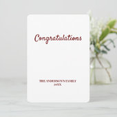 Eenvoudig minimaal voeg je logo-tekstnaam toe aankondiging (Staand voorkant)