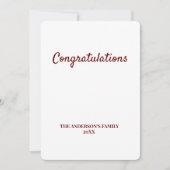 Eenvoudig minimaal voeg je logo-tekstnaam toe aankondiging (Voorkant)