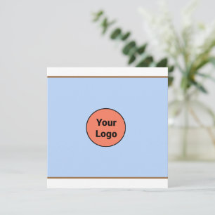 Eenvoudig minimaal voeg je logo-tekstnaam toe feestdagenkaart