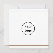 Eenvoudig minimaal voeg je logo-tekstnaam toe kaart (Voorkant)