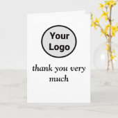 Eenvoudig minimaal voeg je logo-tekstnaam toe kaart (Gele Bloem)