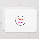 Eenvoudig minimaal voeg je logo-tekstnaam toe kaart (Voorkant)